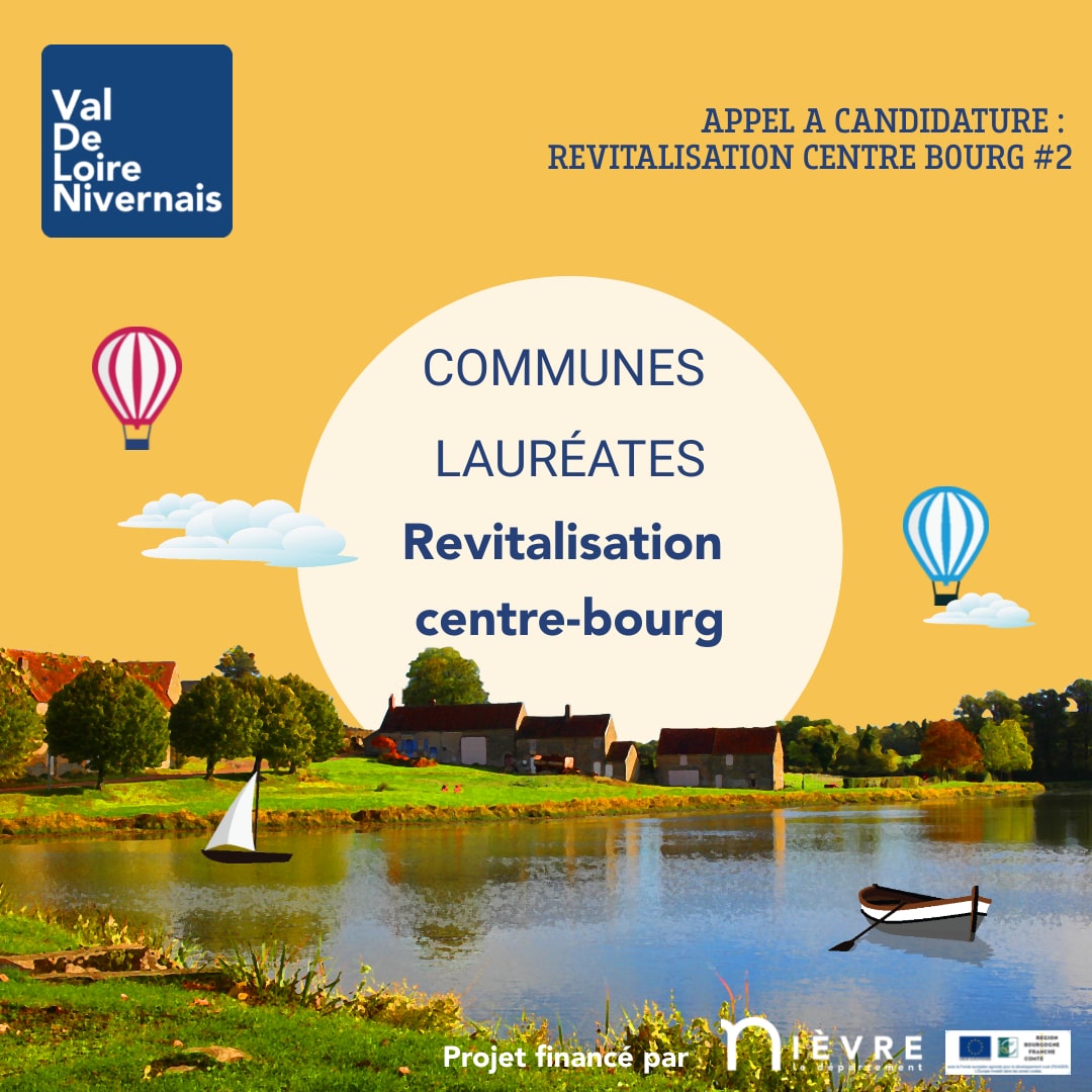 Lire la suite à propos de l’article COMMUNES LAURÉATES APPEL A CANDIDATURE REVITALISATION CENTRE BOURG