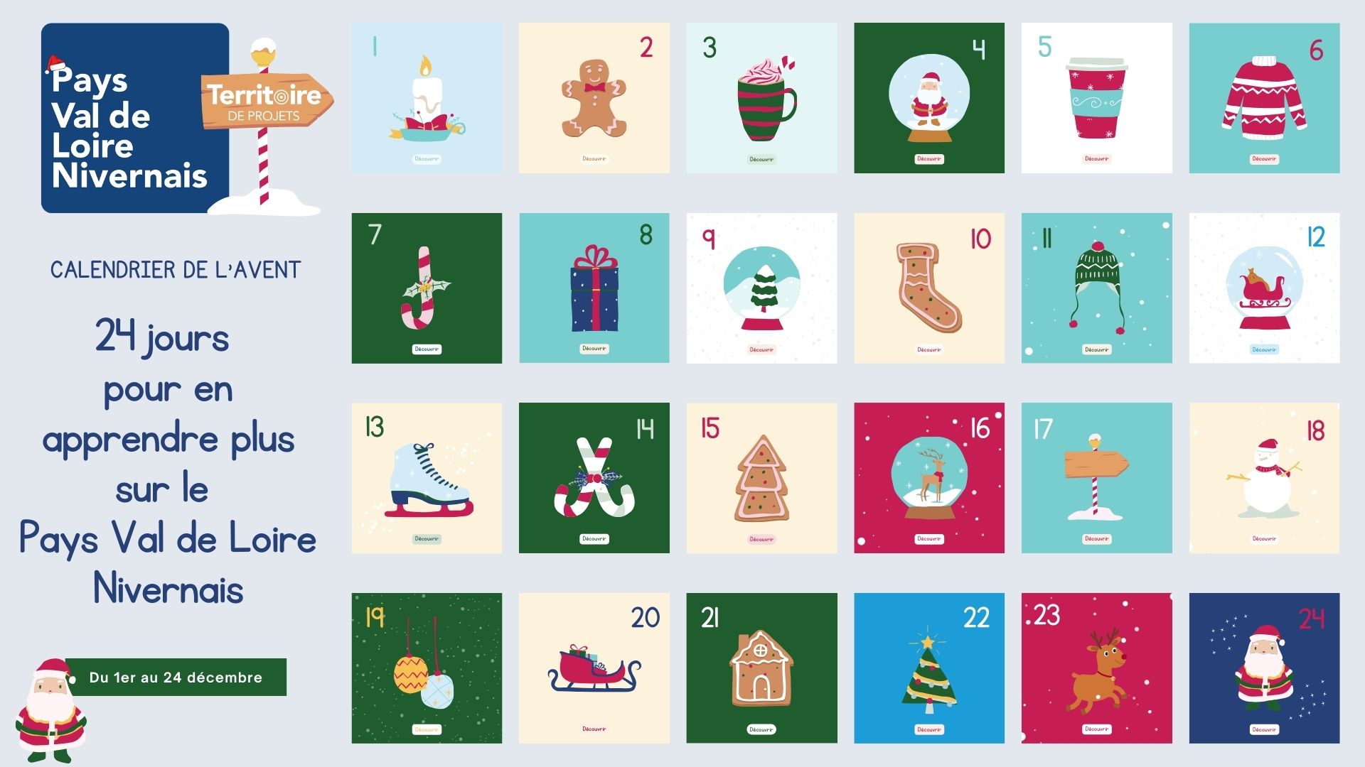 Lire la suite à propos de l’article Calendrier de l’avent digital : 24 jours pour en apprendre plus sur le Pays